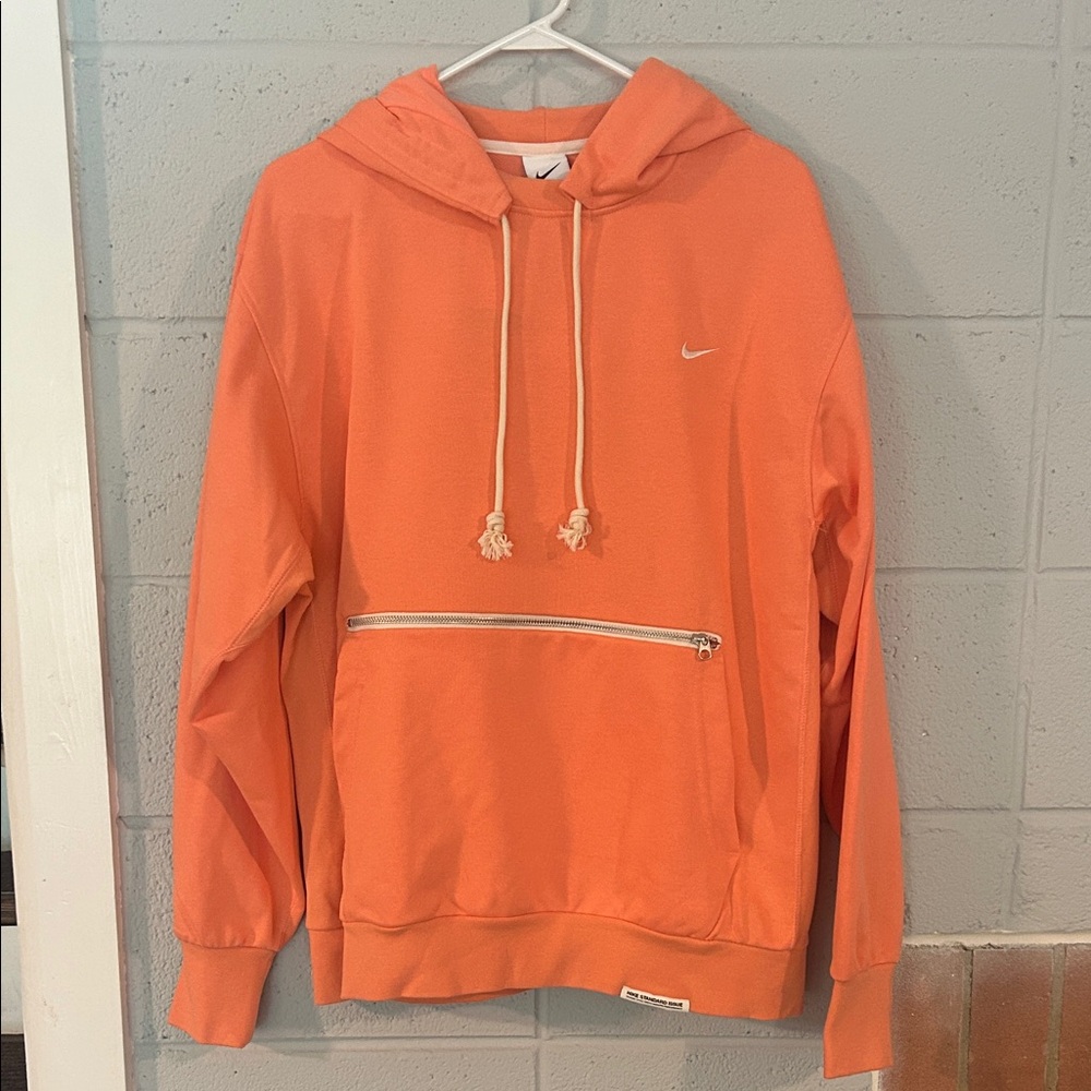 NWT NIKE DRI-FIT Orange Pullover Hoodie